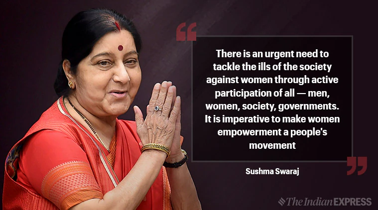 Sushma Swaraj: A Distinguished Leader of Indian Parliament(1970)